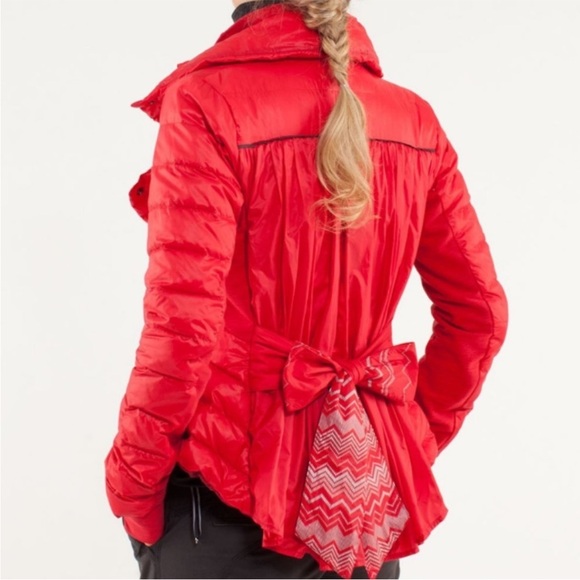 lululemon athletica Jackets & Blazers - Lululemon Pedal Power Down Filled Jacket Red
Size 4